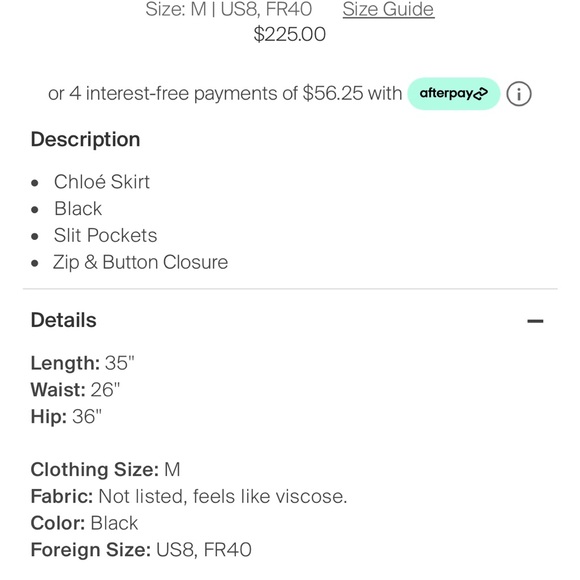 Designer cargo midi skirt - Picture 3 of 3